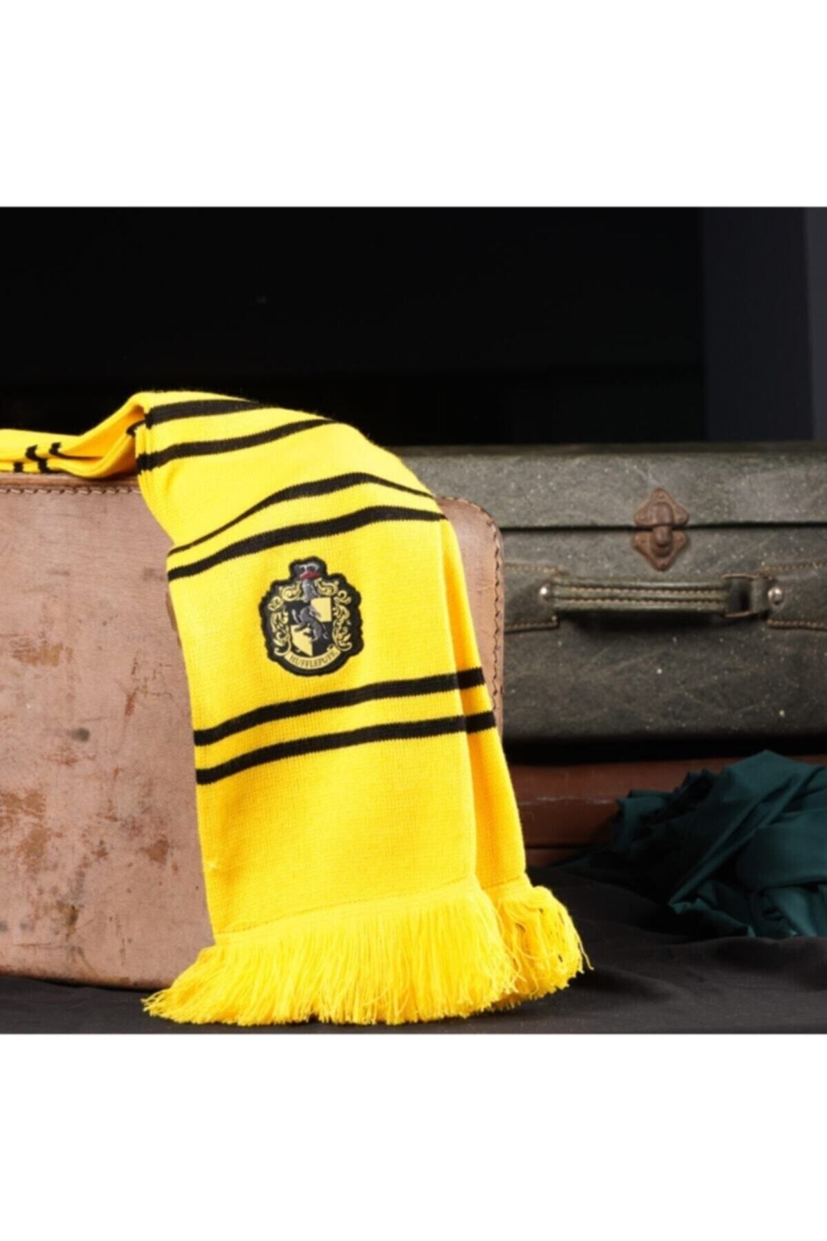 Hufflepuff Atkı 18×170 Cm Lisanslı Örme Akrilik